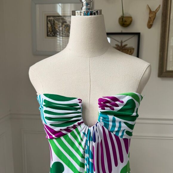 Rubber Ducky Productions Strapless Jersey Maxi Dress $267 S - Picture 2 of 7